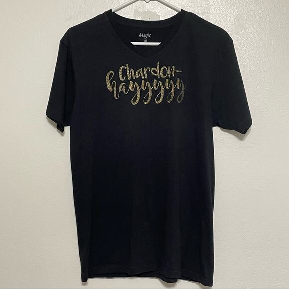 Magic "Chardon-hayyyyyy" Black Tee - Size Medium NWOT - Picture 1 of 10